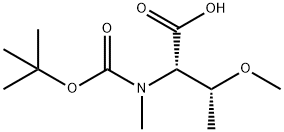 (2S,3R)-2-((叔-丁氧羰基)(甲基)氨基)-3-甲氧基丁酸结构式