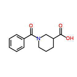 1-Benzoyl-3-piperidinecarboxylic acid结构式