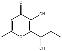 3-羟基-2-(1-羟丙基)-6-甲基吡喃-4-酮结构式
