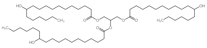 1,2,3-propanetriyl tris(12-hydroxyoctadecanoate) Structure