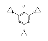 2,4,6-tris(aziridin-1-yl)-5-chloropyrimidine Structure