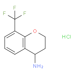 8-(三氟甲基)苯并二氢吡喃-4-胺盐酸盐结构式