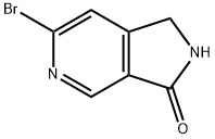 6-溴-1,2-二氢-吡咯并[3,4-C]吡啶-3-酮结构式