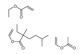 ethenyl acetate,ethenyl 2-ethyl-2,5-dimethylhexanoate,ethyl prop-2-enoate Structure