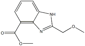methyl 2-(methoxymethyl)-1H-benzo[d]imidazole-4-carboxylate Structure