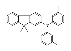 9,9-dimethyl-N,N-bis(3-methylphenyl)fluoren-2-amine Structure