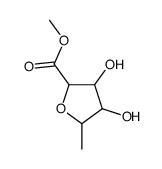 methyl 3,4-dihydroxy-5-methyloxolane-2-carboxylate结构式