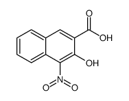 3-hydroxy-4-nitronaphthalene-2-carboxylic acid结构式