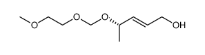 (E)-(S)-4-(2-methoxyethoxymethoxy)-2-penten-1-ol结构式