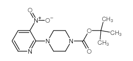 4-(3-硝基吡啶-2-基)-哌嗪-1-甲酸叔丁酯结构式