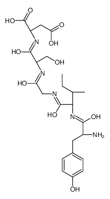 (2S)-2-[[(2S)-2-[[2-[[(2S,3S)-2-[[(2S)-2-amino-3-(4-hydroxyphenyl)propanoyl]amino]-3-methylpentanoyl]amino]acetyl]amino]-3-hydroxypropanoyl]amino]butanedioic acid Structure