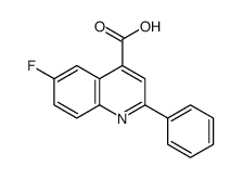 6-Fluoro-2-phenyl-4-quinolinecarboxylic acid结构式