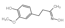 4-(4-羟基-3-甲氧基苯基)丁烷-2-酮肟结构式