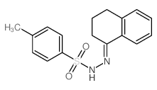 Benzenesulfonic acid,4-methyl-, 2-(3,4-dihydro-1(2H)-naphthalenylidene)hydrazide结构式