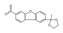 2-(2-methyl-1,3-dioxolan-2-yl)-7-nitrodibenzofuran结构式