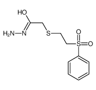 2-{[2-(苯基磺酰基)乙基]硫代}乙肼结构式