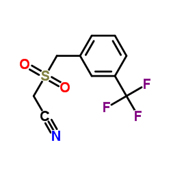 {[3-(Trifluoromethyl)benzyl]sulfonyl}acetonitrile structure