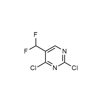 2,4-Dichloro-5-(difluoromethyl)pyrimidine Structure