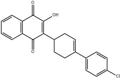 2-(4'-chloro-2,3,4,5-tetrahydro-[1,1'-biphenyl]-4-yl)-3-hydroxynaphthalene-1,4-dione Structure