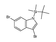N-tert-butyldimethylsilyl-3,6-dibromoindole结构式