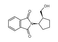 2-((1R,2S)-2-(hydroxymethyl)cyclopentyl)isoindoline-1,3-dione Structure