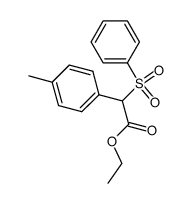 ethyl 4-methylphenyl(phenylsulfonyl)acetate Structure