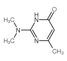2-(dimethylamino)-6-methyl-3H-pyrimidin-4-one结构式