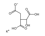 (+)-Ds-苏式-异柠檬酸二氢钾结构式