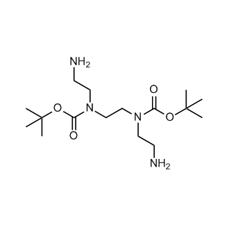 Di-tert-butylethane-1,2-diylbis((2-aminoethyl)carbamate) Structure