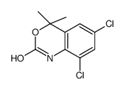 6,8-Dichloro-1,4-dihydro-4,4-dimethyl-2H-3,1-benzoxazin-2-one结构式