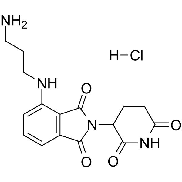 Pomalidomide-C3-NH2 hydrochloride structure