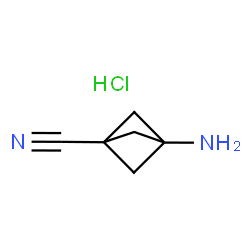 3-氨基双环[1.1.1]戊烷-1-甲腈盐酸盐结构式