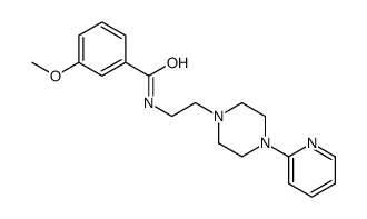 3-methoxy-N-[2-(4-pyridin-2-ylpiperazin-1-yl)ethyl]benzamide结构式