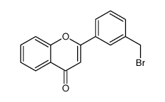 2-[3-(bromomethyl)phenyl]chromen-4-one Structure