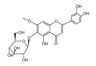 胡麻素-6-O-葡萄糖苷结构式