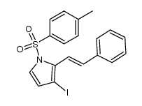 3-iodo-2-styryl-1-tosylpyrrole结构式