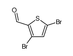 3,5-二溴-2-噻吩羧醛结构式