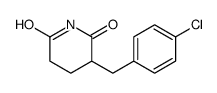 3-[(4-chlorophenyl)methyl]piperidine-2,6-dione结构式