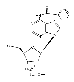 N6-benzoyl-3'-(methoxyacetyl)-2'-deoxyadenosine Structure