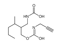 [3-methyl-2-(prop-2-ynylcarbamoyloxymethyl)hexyl]carbamic acid Structure