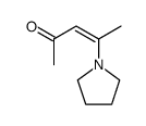 (Z)-4-(pyrrolidin-1-yl)pent-3-en-2-one结构式