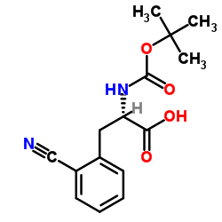 N-(tert-Butoxycarbonyl)-2-cyano-L-phenylalanine Structure