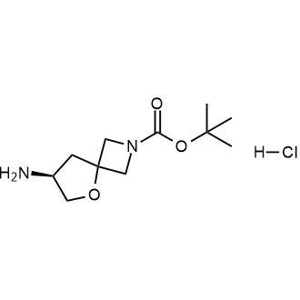 (S)-7-氨基-5-氧杂-2-氮杂螺[3.4]辛烷-2-羧酸叔丁酯盐酸盐结构式