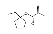 甲基丙烯酸1-乙基环戊酯结构式