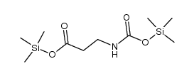 N-Silyloxycarbonyl-β-alanin-trimethylsilylester结构式