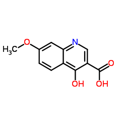 4-羟基-7-甲氧基喹啉-3-羧基 酸结构式