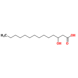 3-羟基肉豆蔻酸结构式