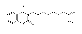 8-(2,4-dioxo-1,3-benzoxazin-3-yl)octanoic acid ethyl ester结构式