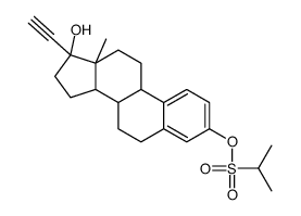 17 alpha-ethinyl-3-isopropylsulfonyloxyestradiol结构式