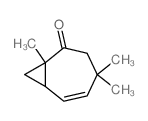 1,4,4-trimethylbicyclo[5.1.0]oct-5-en-2-one结构式